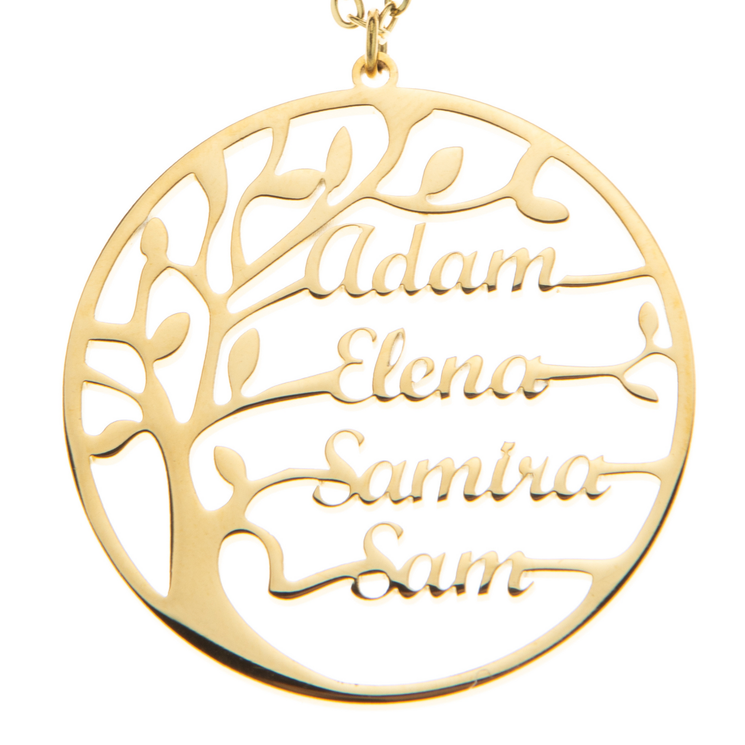 Collar Árbol de la Vida Familiar con Nombres