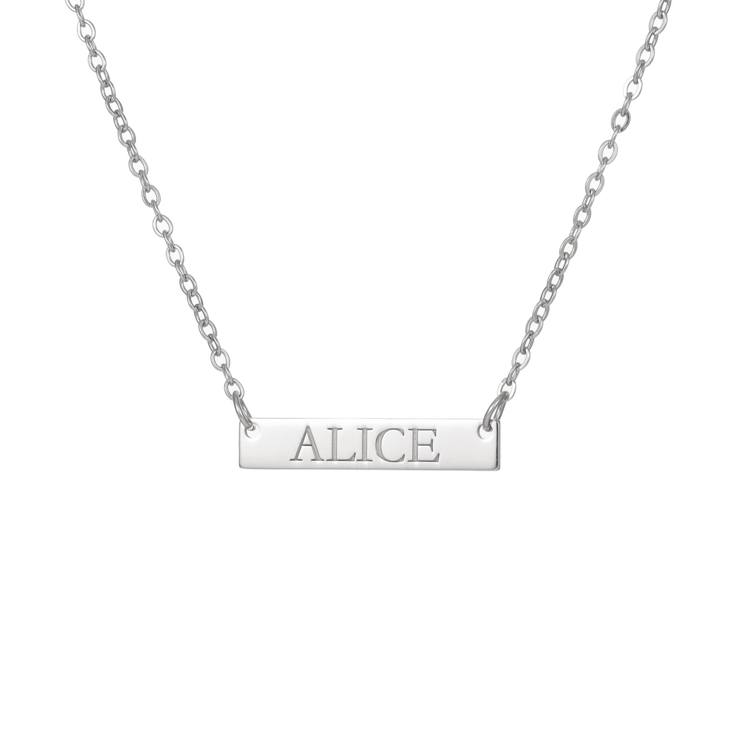 Collar Barra con Nombre Grabado para Hombre