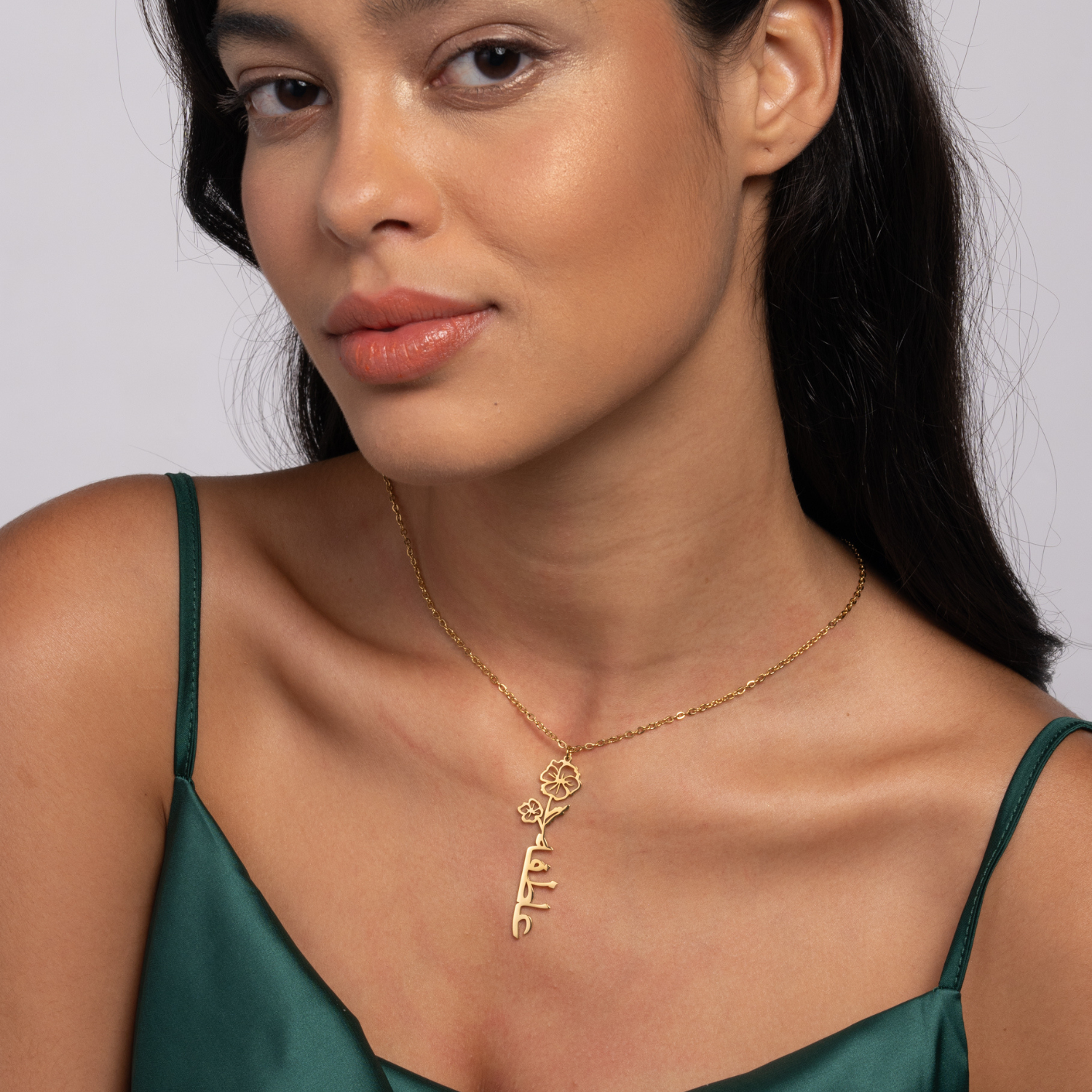 Collar Árabe Nombre con Flor