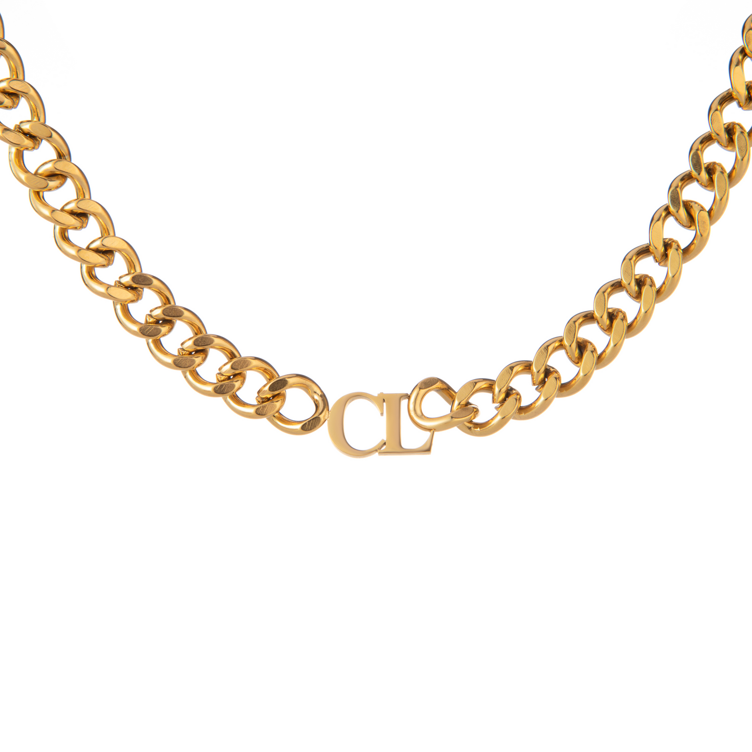 Collar Cadena Cubana Personalizado con Iniciales