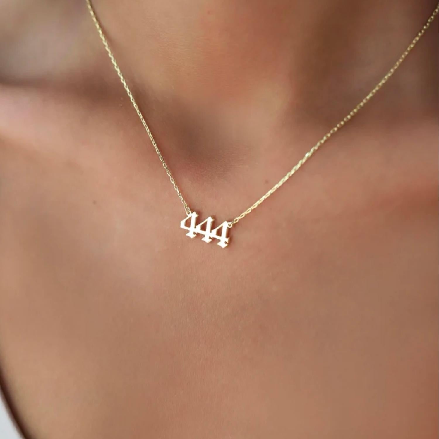Collar Número Ángel Personalizado