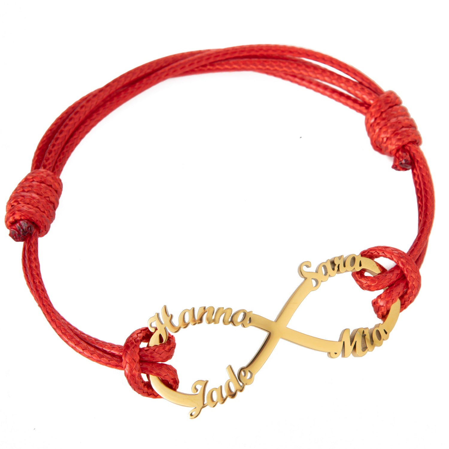 Pulsera Cordón Infinito Personalizada