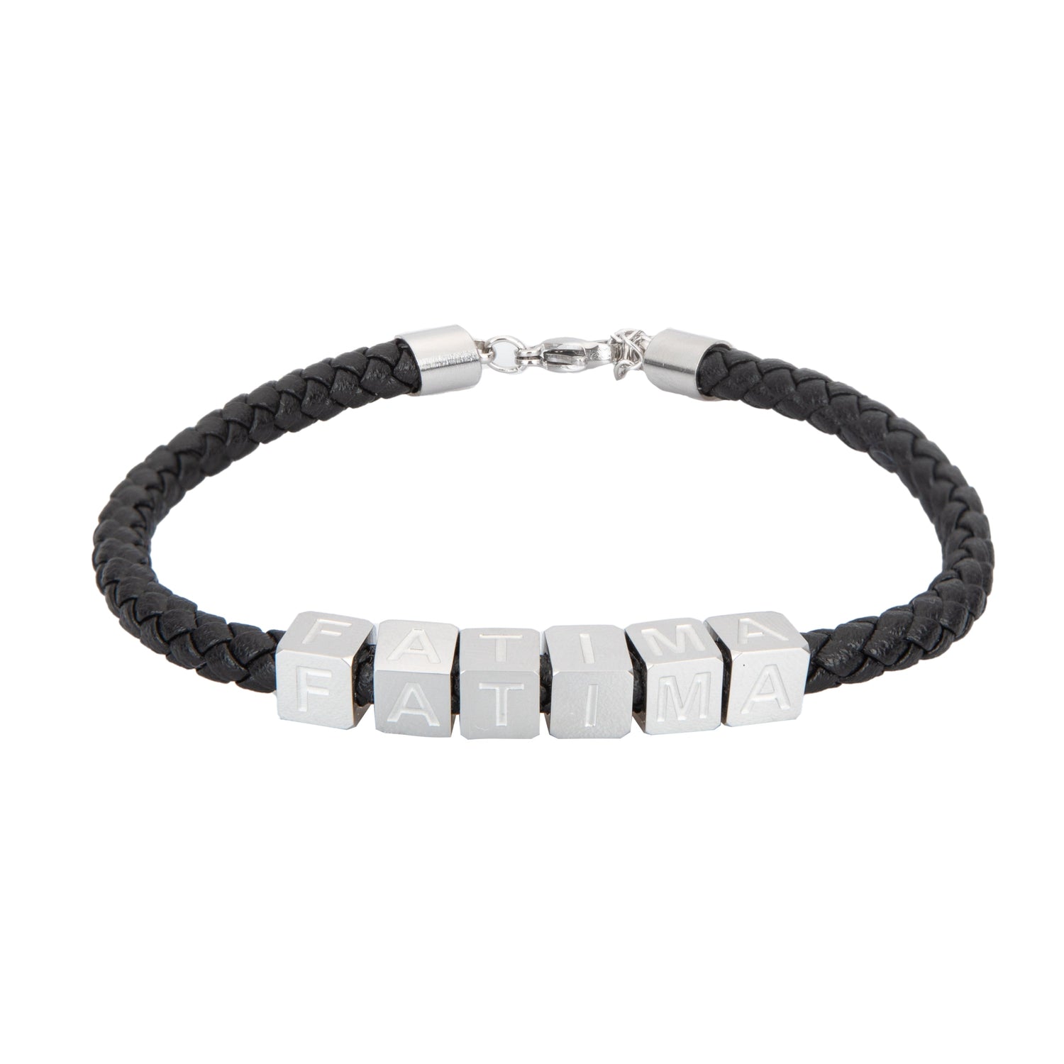 Pulsera Dados Plateados para Hombre