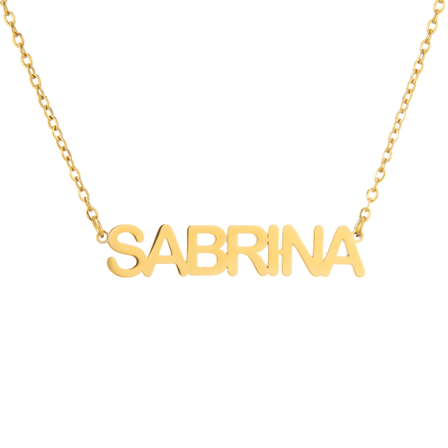 Collar Nombre Letras Bloque Personalizado