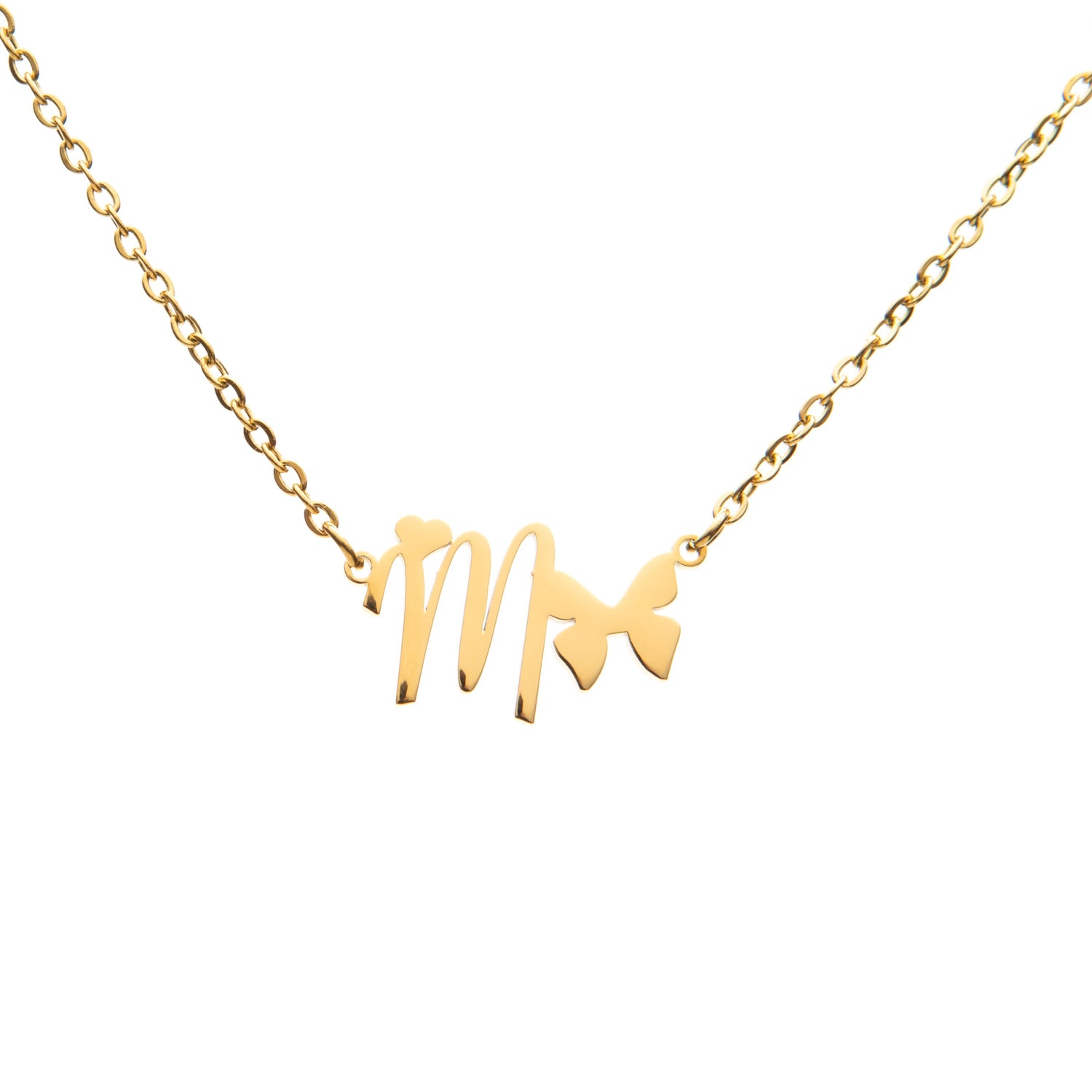 Collar Inicial Mariposa y Corazón Personalizado