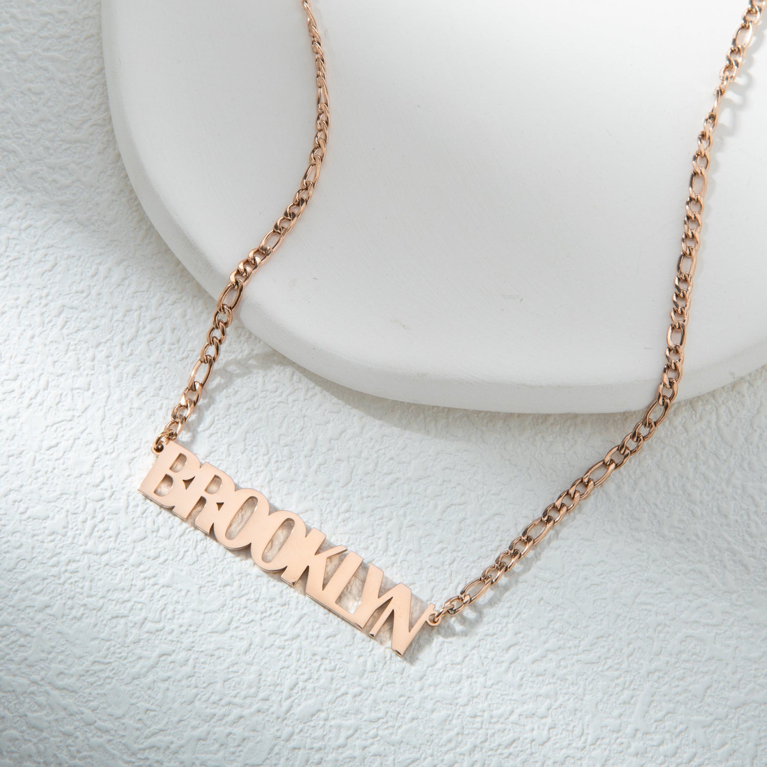 Collar Nombre Letras Mayúsculas Personalizado