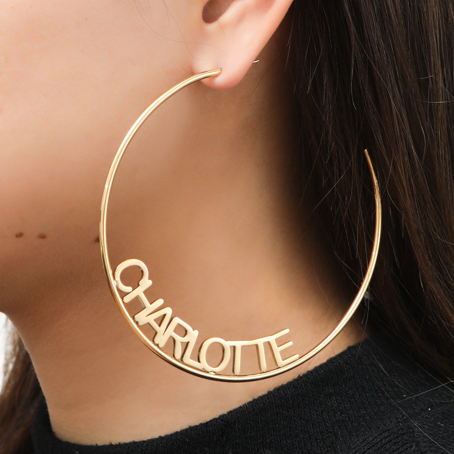 Pendientes Aro Abiertos Personalizados