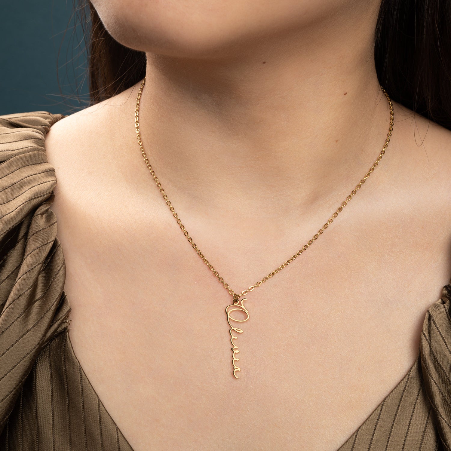 Collar Nombre Vertical Personalizado