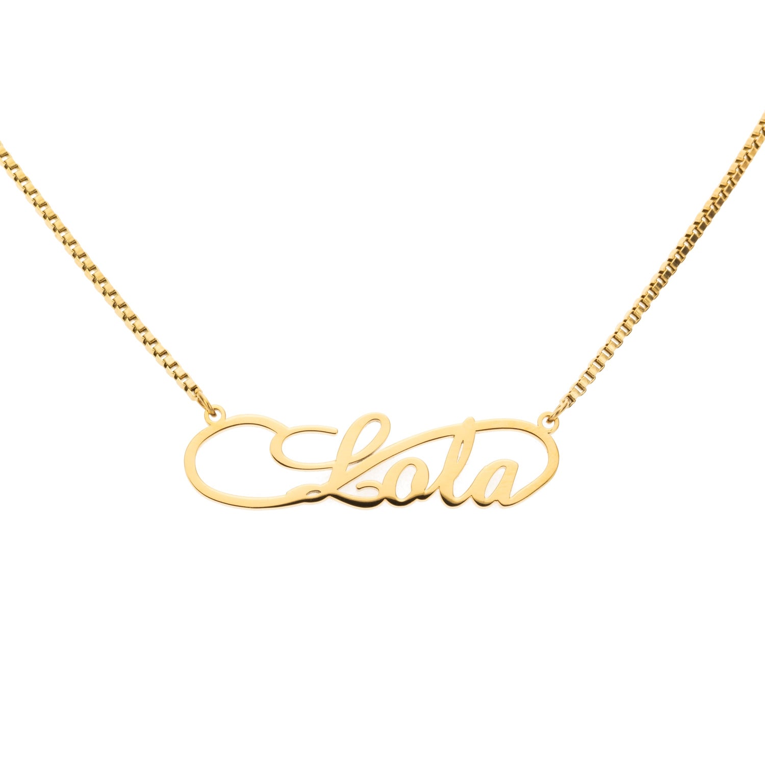 Collar Nombre Infinito Cadena Fina