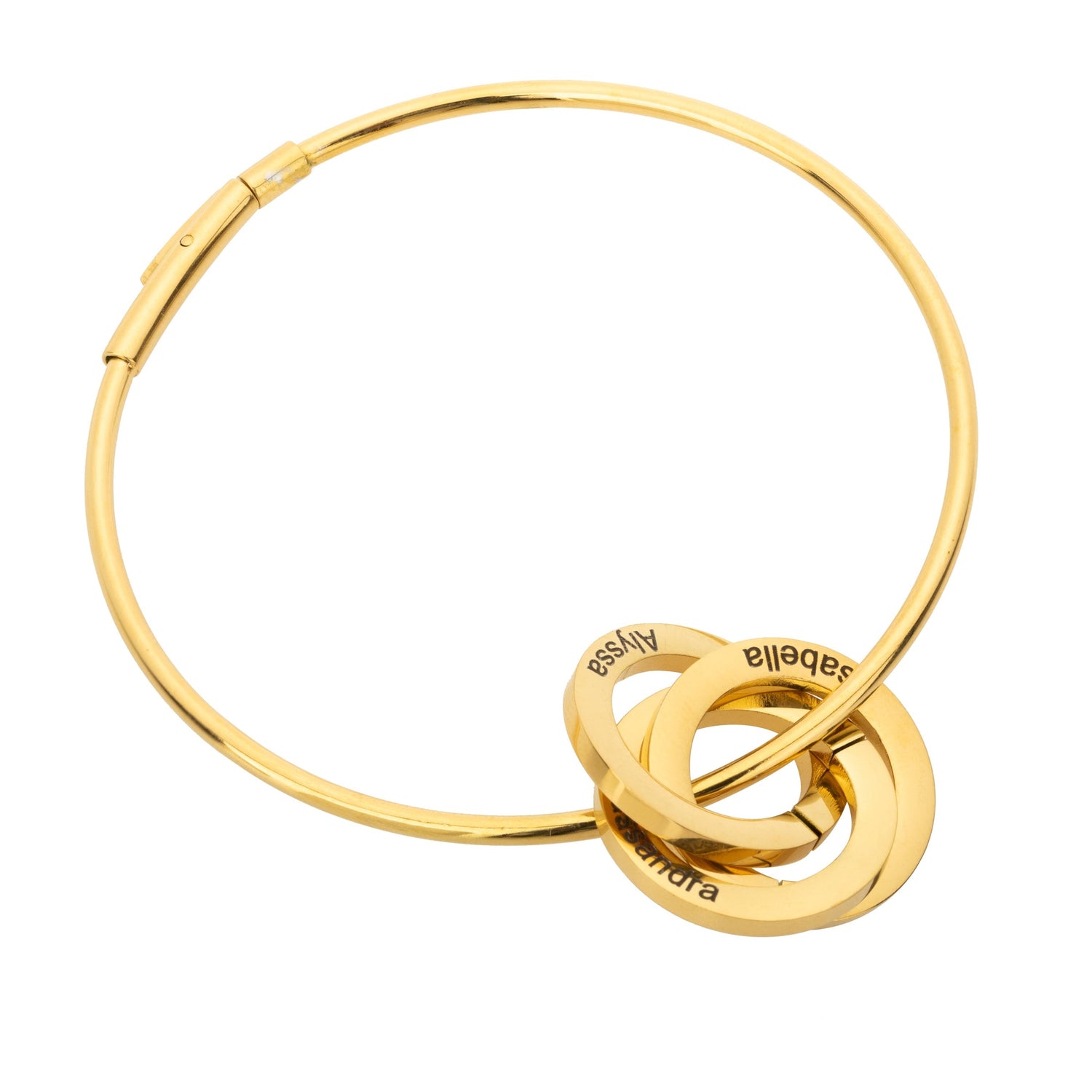 Brazalete Anillos Rusos Personalizado