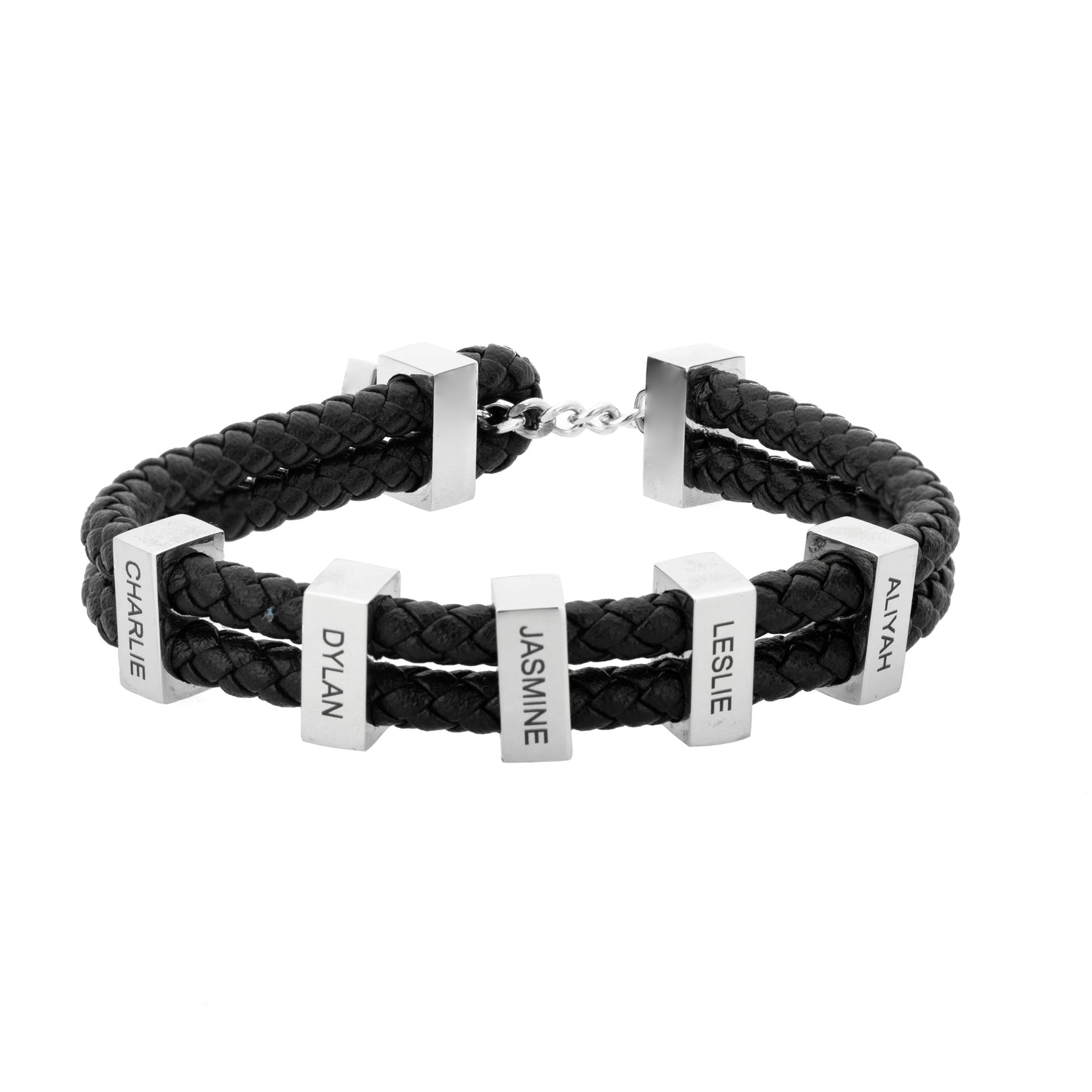 Pulsera de Cuero Trenzado para Hombre
