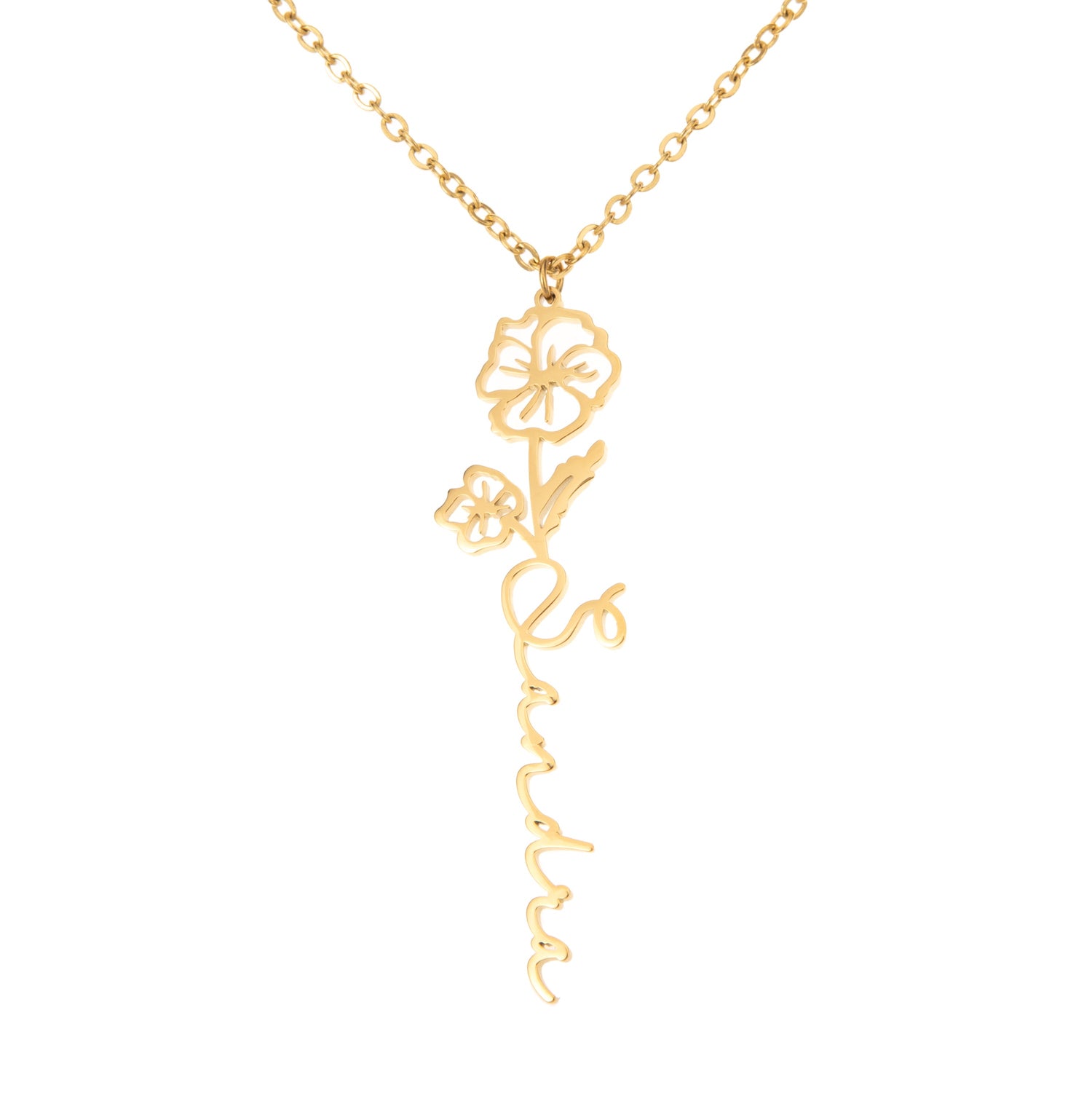 Collar Nombre Floral