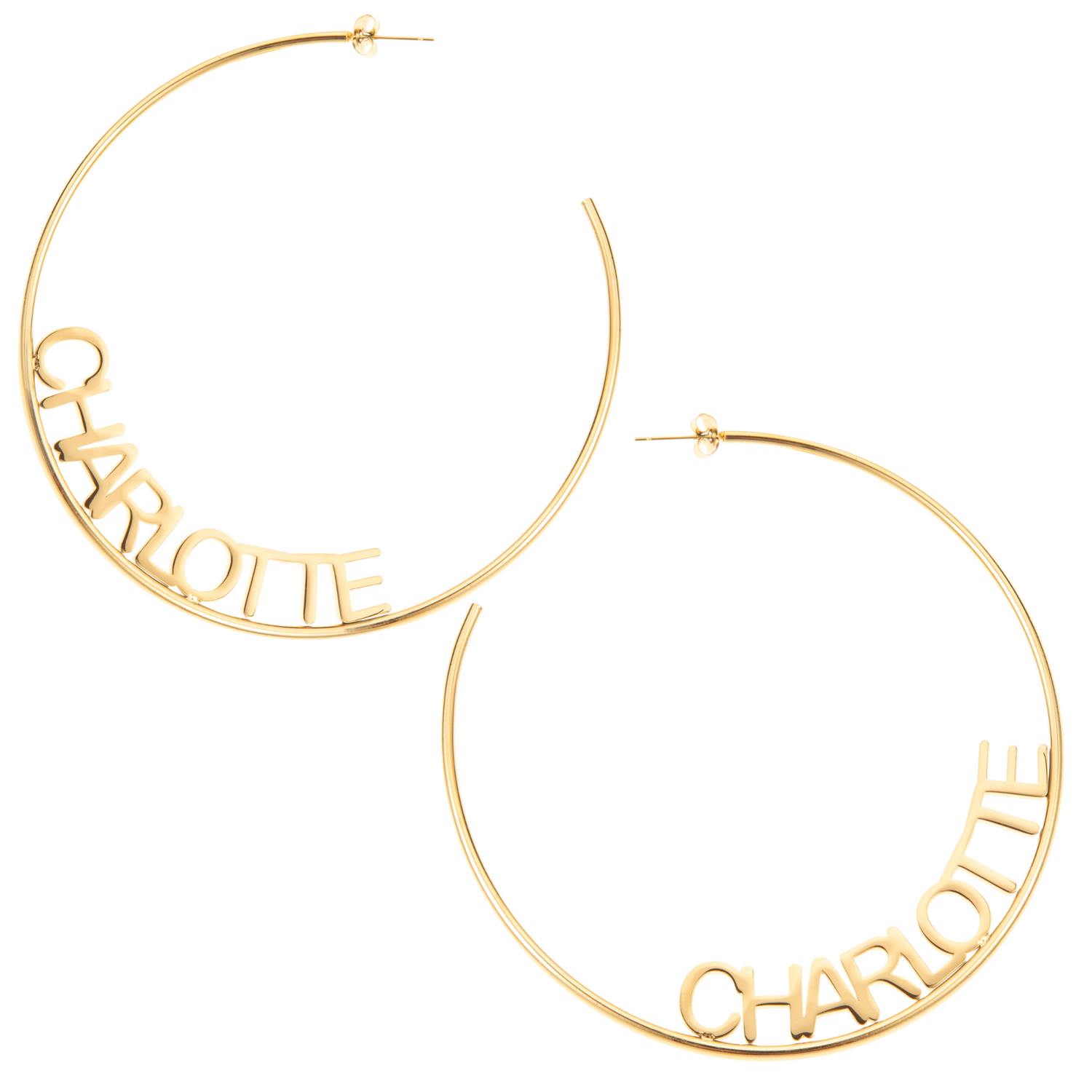 Pendientes Aro Abiertos Personalizados
