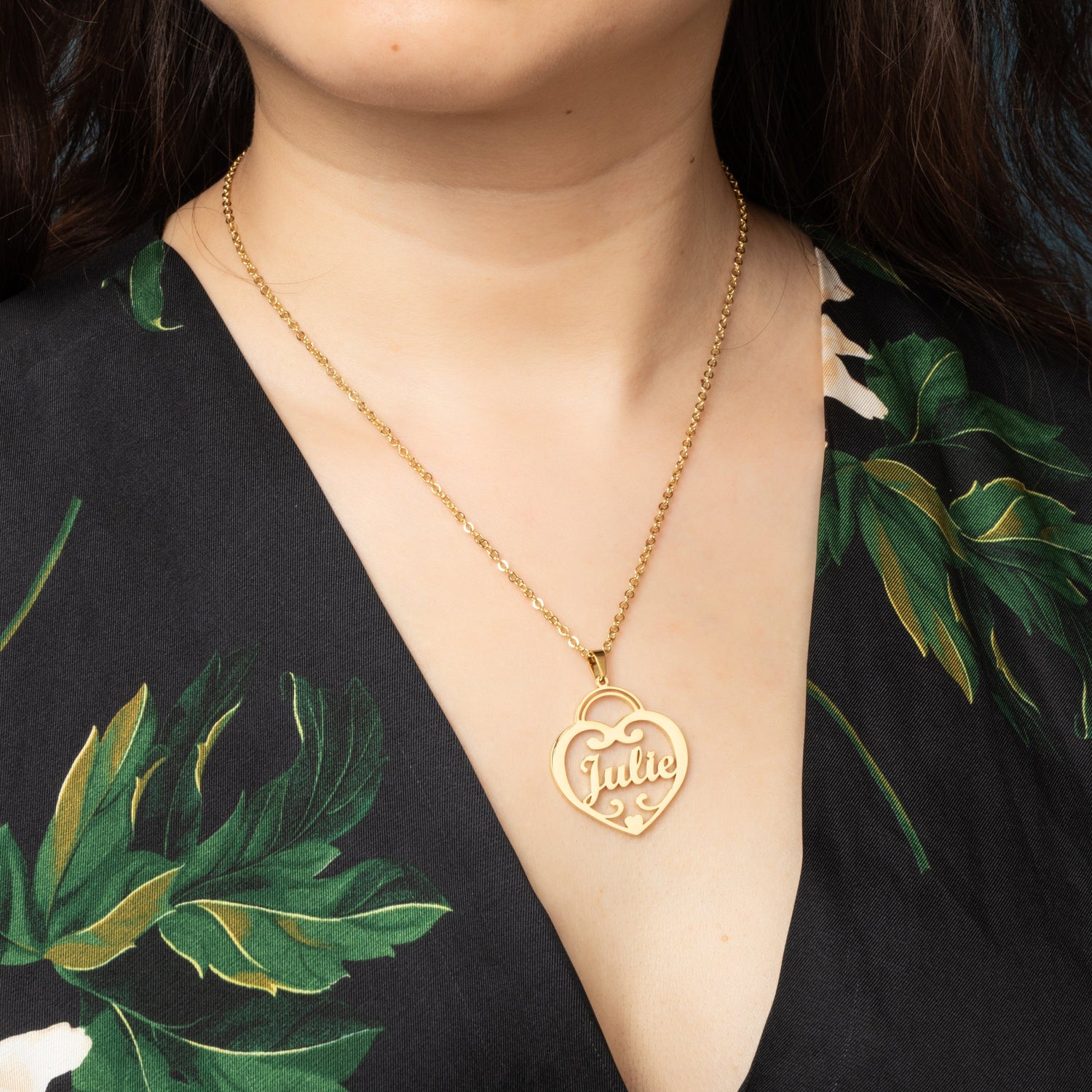 Collar Nombre Corazón Personalizado