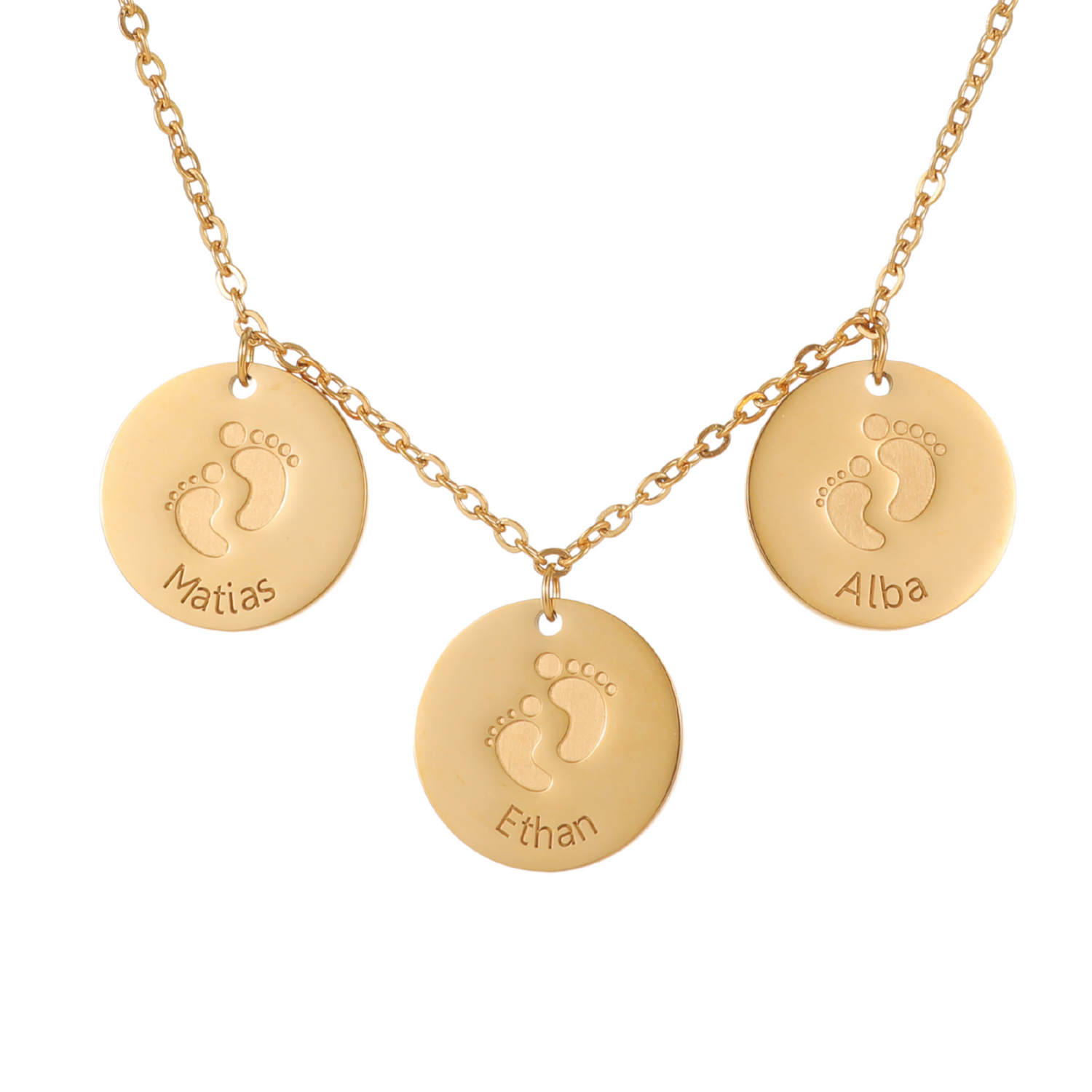 Collar Discos de Bebé Personalizado