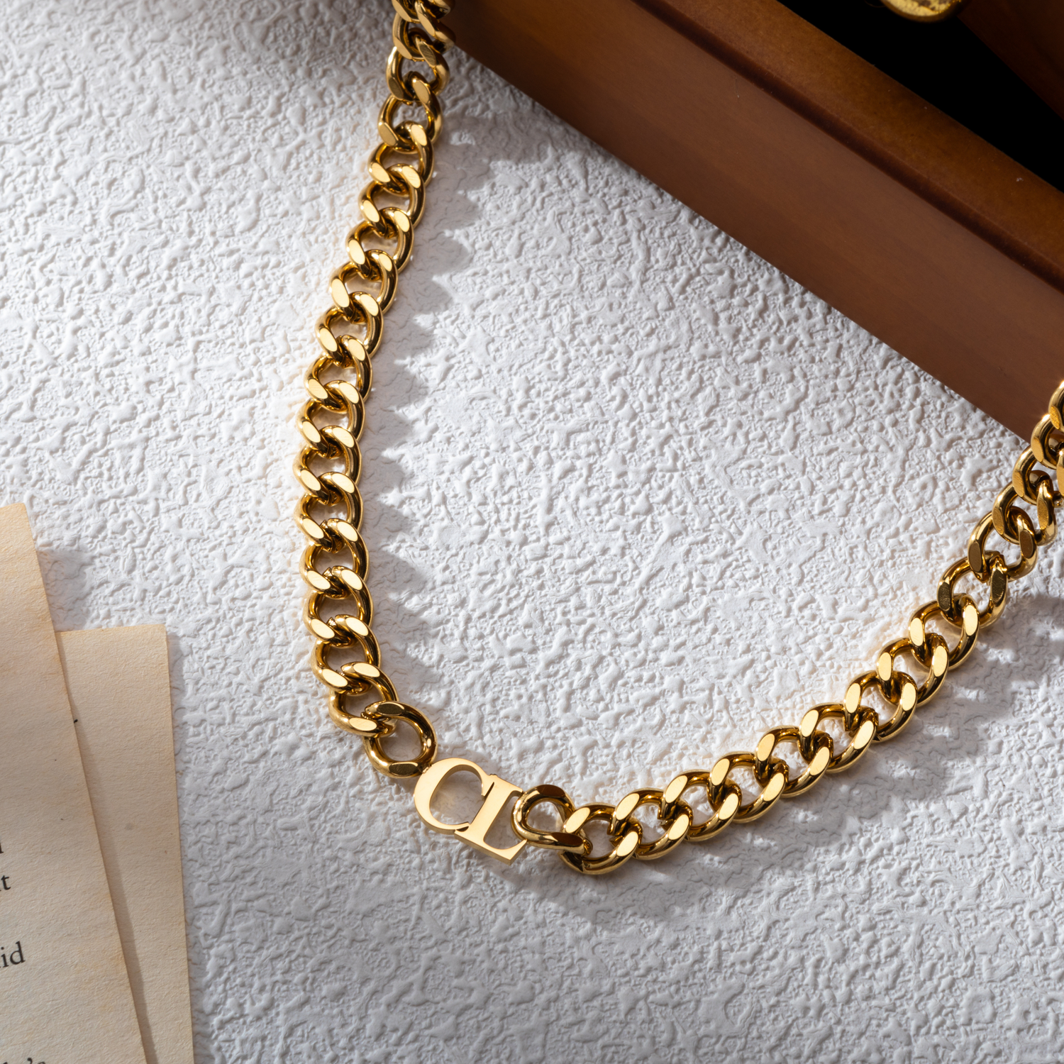 Collar Cadena Cubana Personalizado con Iniciales