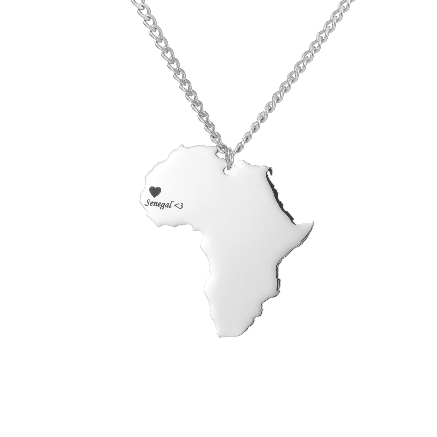 Collar Mapa Personalizado (País o Ciudad)