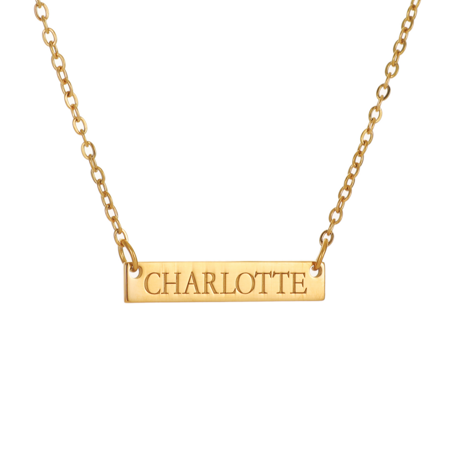 Collar Barra Grabada Personalizado