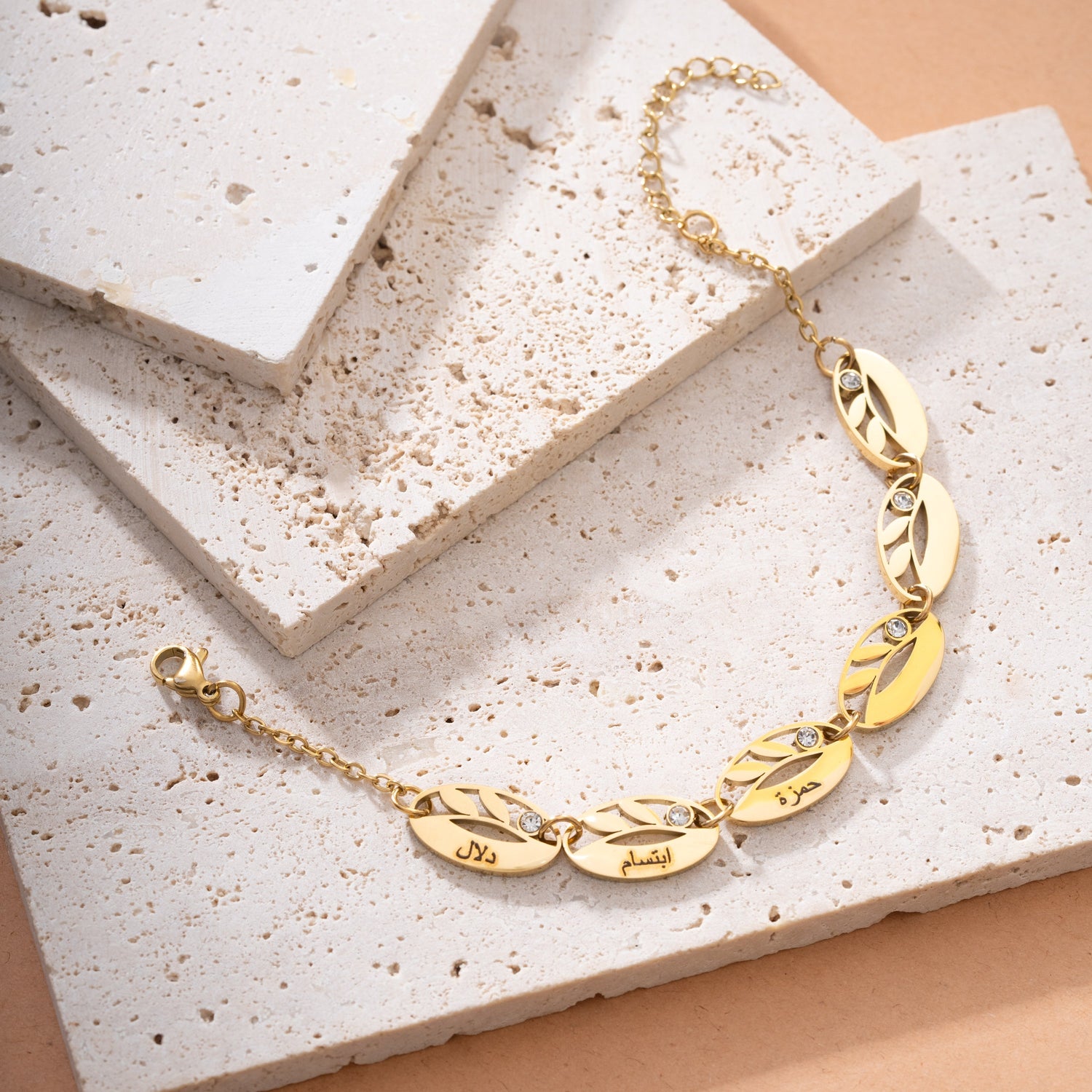 Pulsera Árabe Multihoja Personalizada
