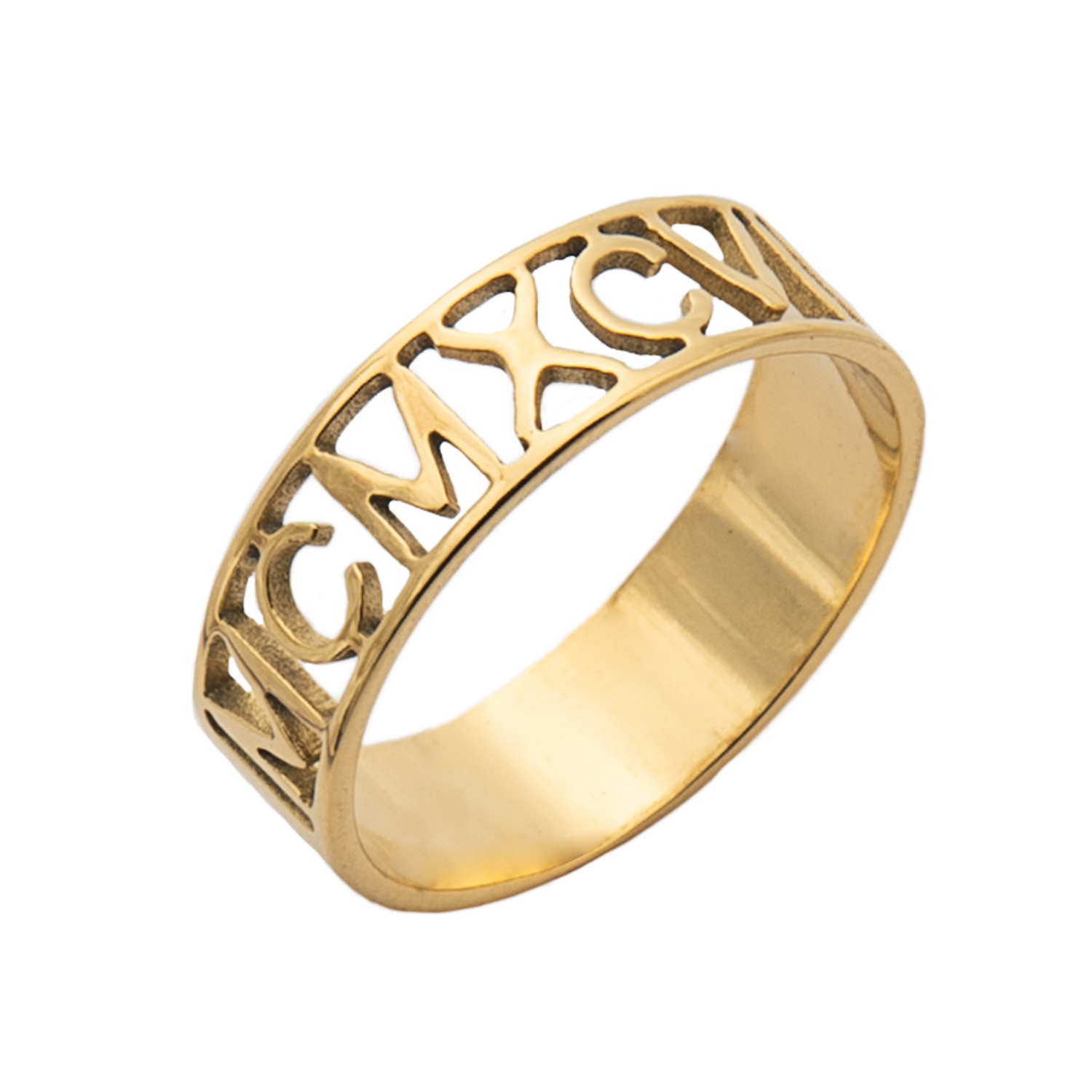 Anillo Números Romanos Personalizado