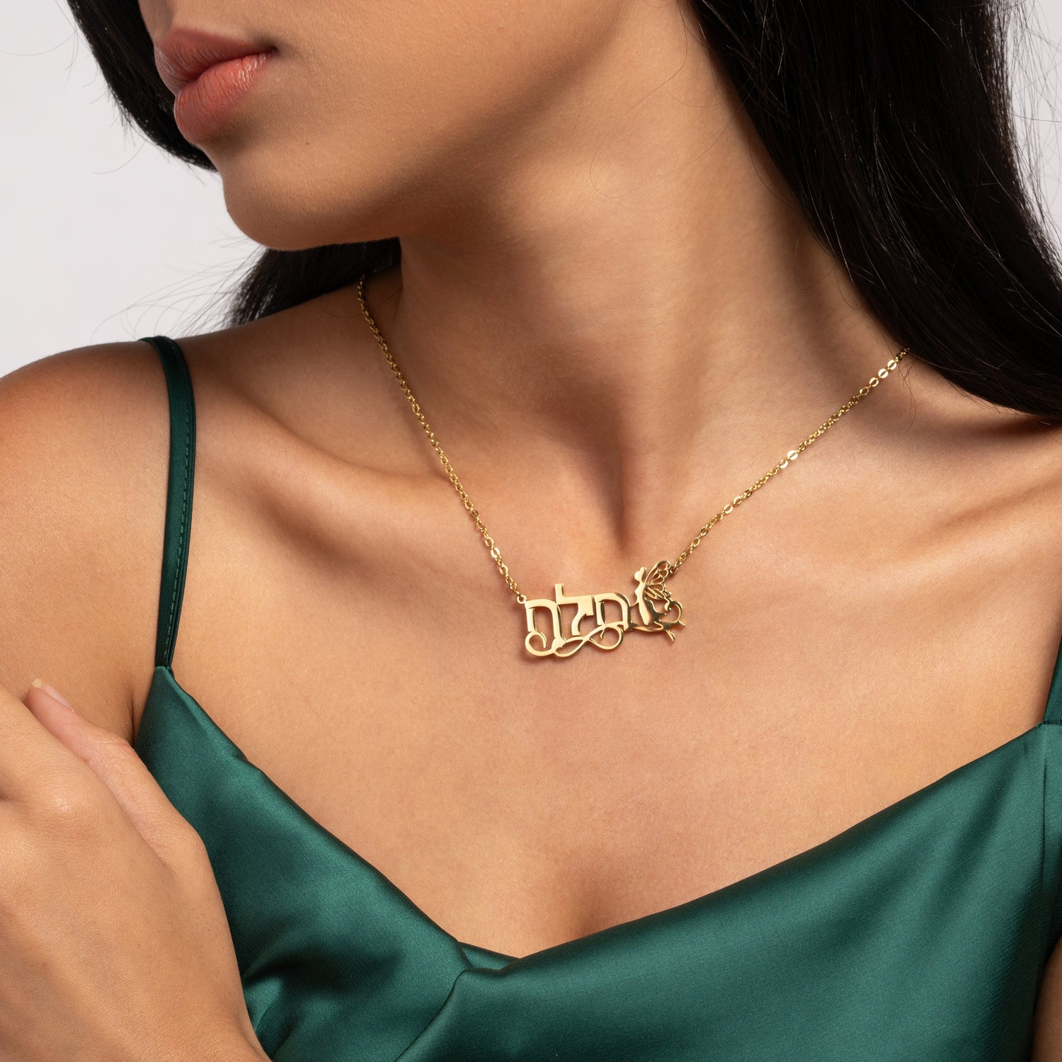 Collar Hebreo Nombre Estilo Fairy