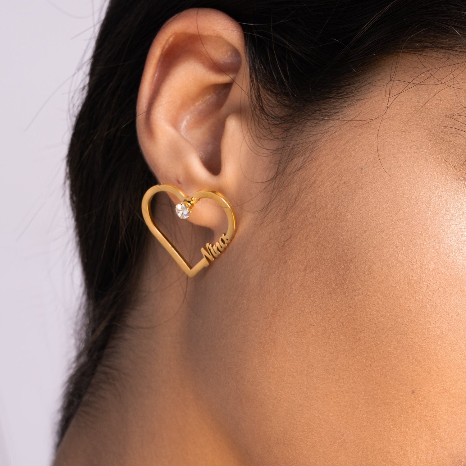 Pendientes Corazón con Cristal