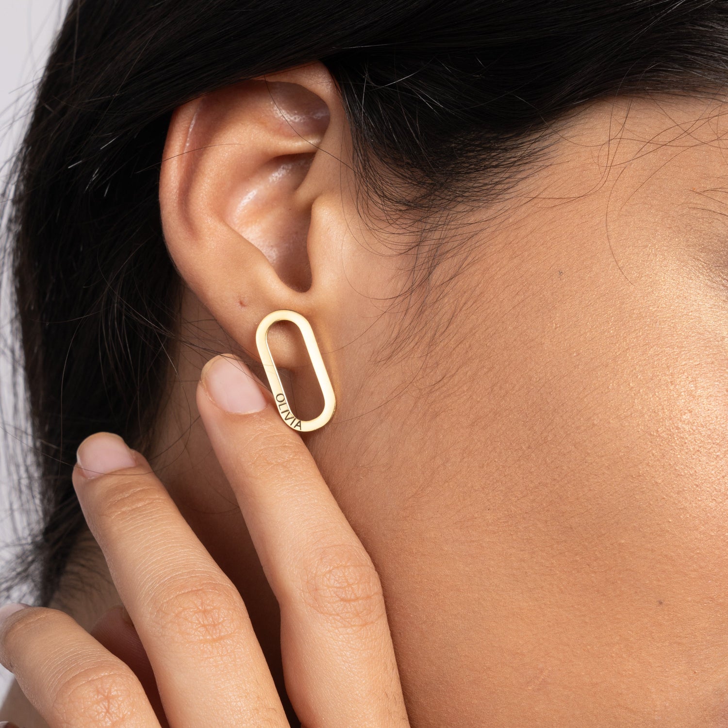 Pendientes Aro Personalizados con Nombre Grabado