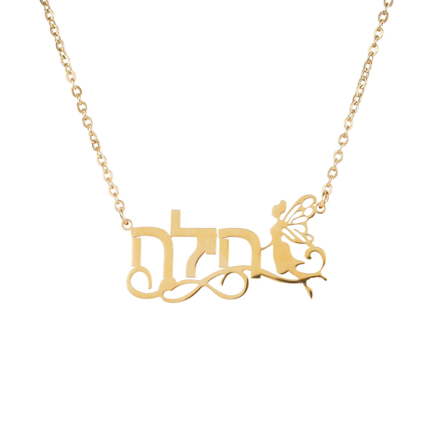Collar Hebreo Nombre Estilo Fairy