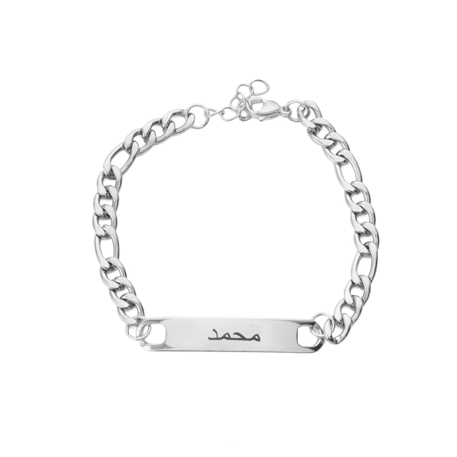 Pulsera ID para Hombre con Grabado Árabe Personalizado