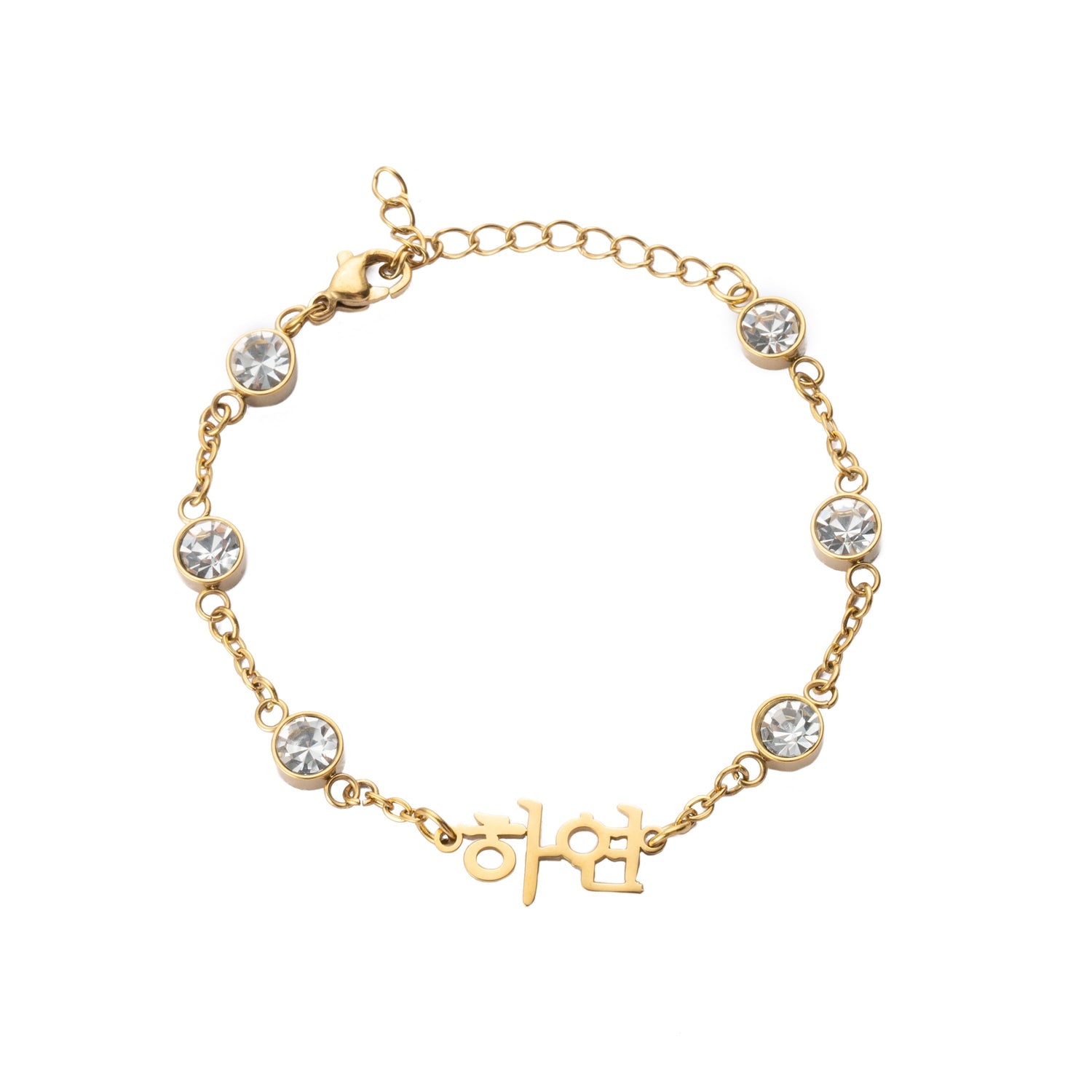 Pulsera Coreana Personalizada con Cristal