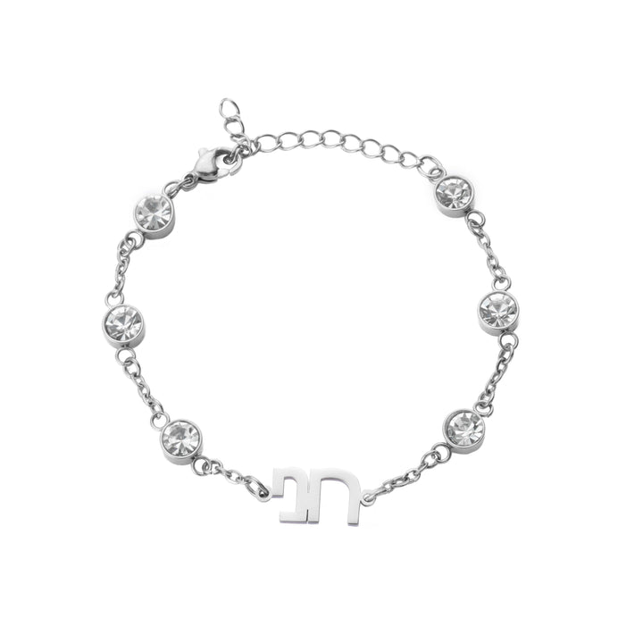 Pulsera Personalizada con Cristal en hebreo