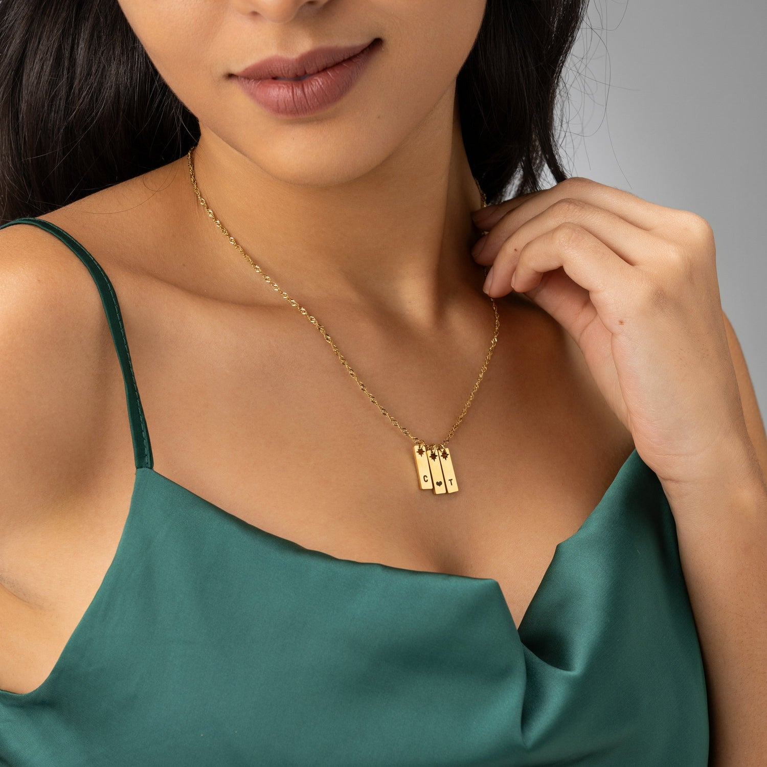 Collar Inicial Personalizada con Colgante Estrella
