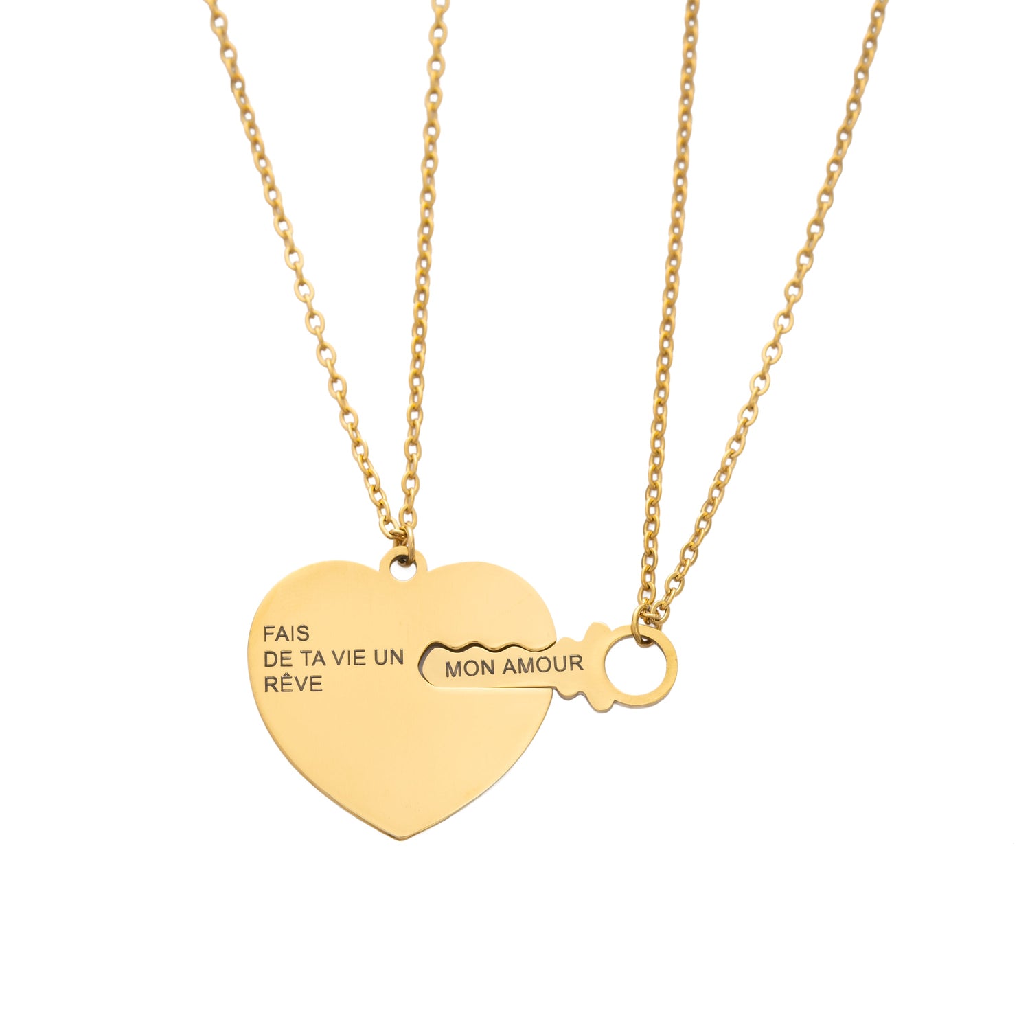 Colgante Corazón y Llave