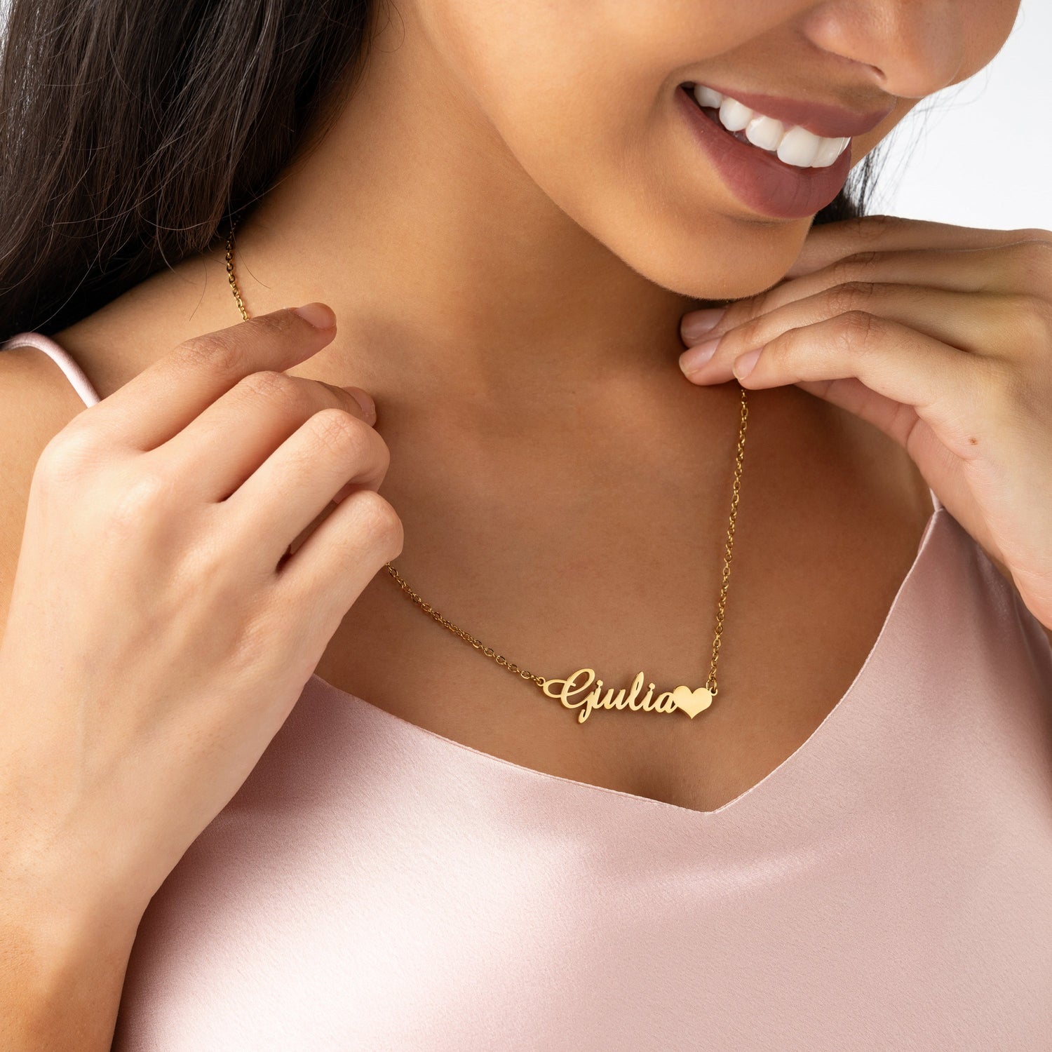 Collar con Nombre Personalizado y Charm