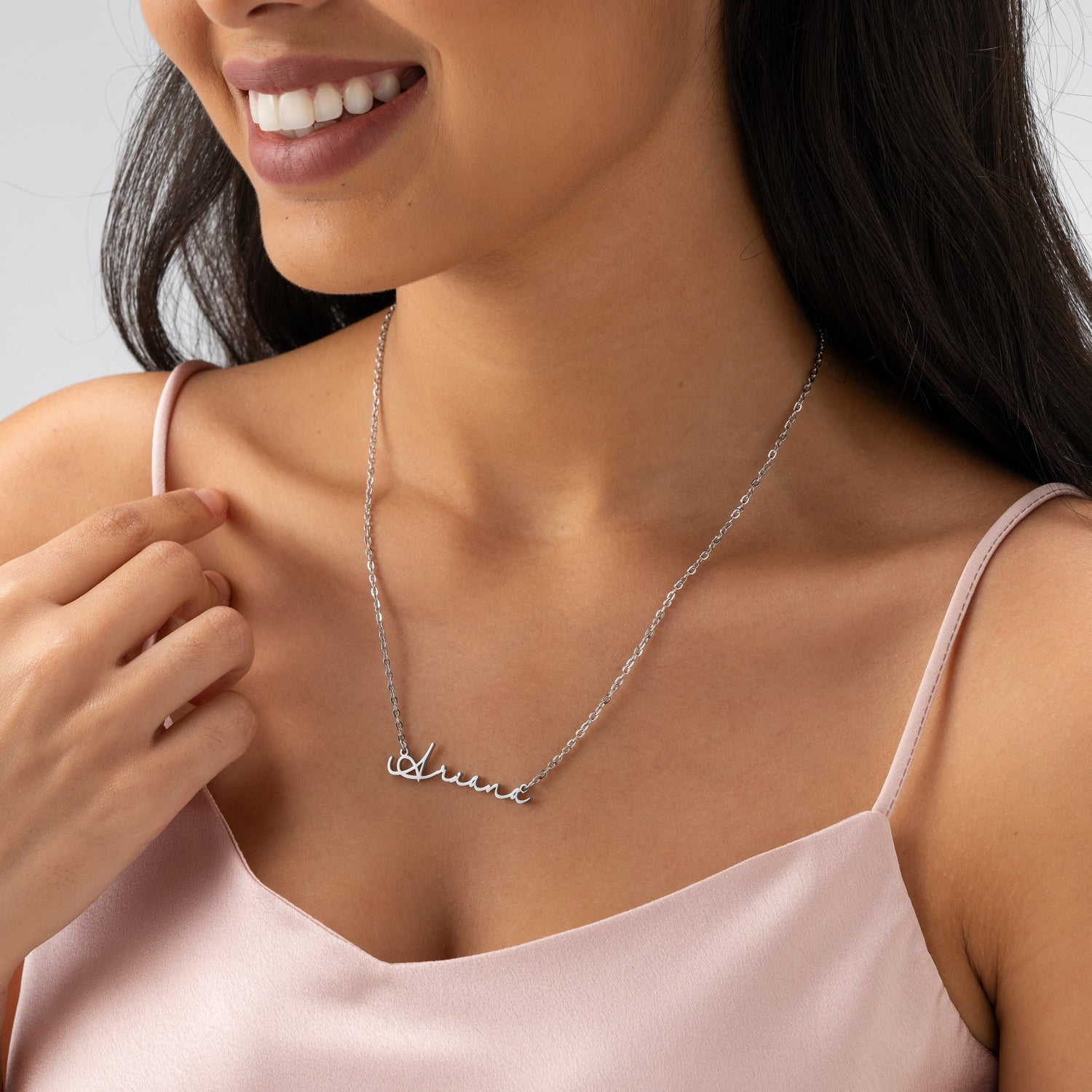 Collar Nombre Firma Horizontal Personalizado