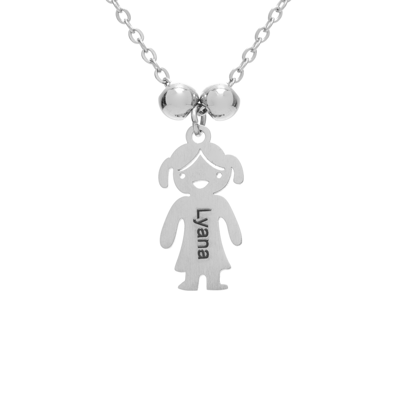 Collar Charm Infantil con Nombre Personalizado