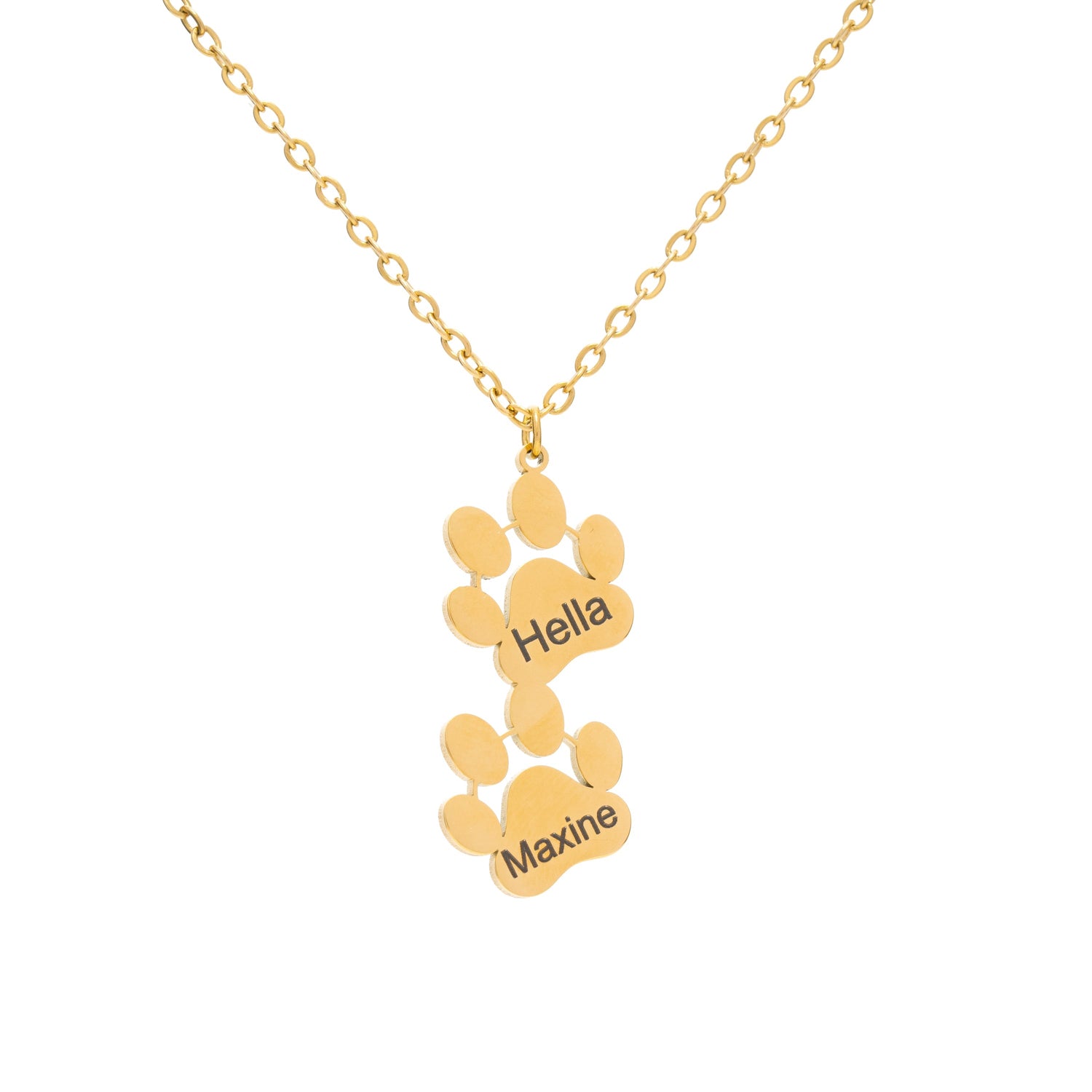 Collar Huellas de Perro y Gato Personalizado