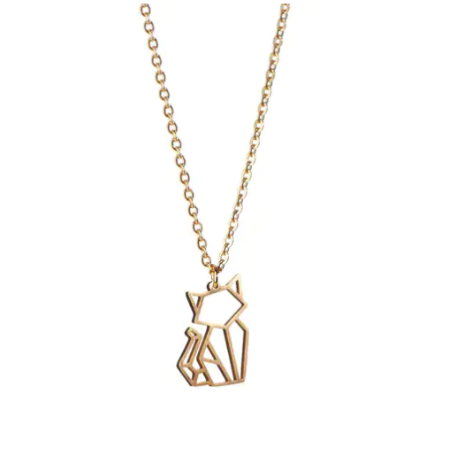 Collar Origami Gato
