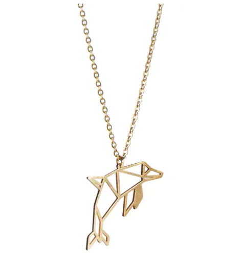 Collar Origami Delfín