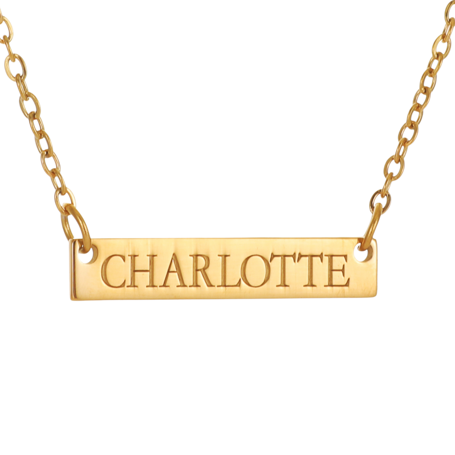Collar Barra con Nombre Grabado para Hombre