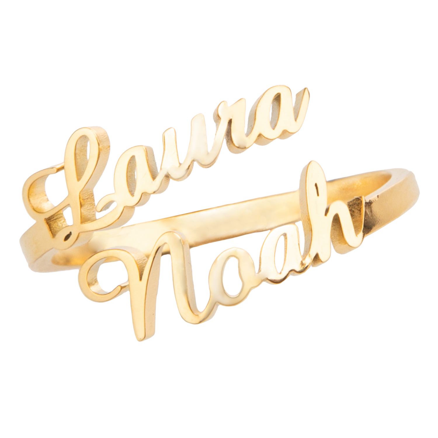 Anillo Personalizado con Dos Nombres