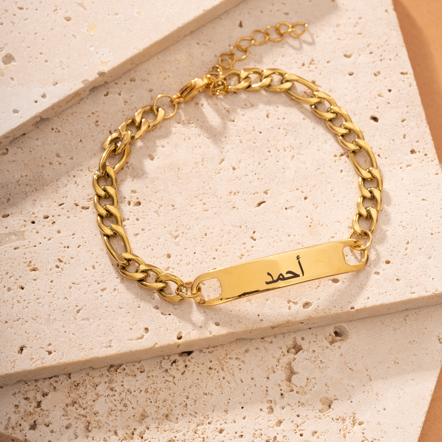 Pulsera ID para Hombre con Grabado Árabe Personalizado