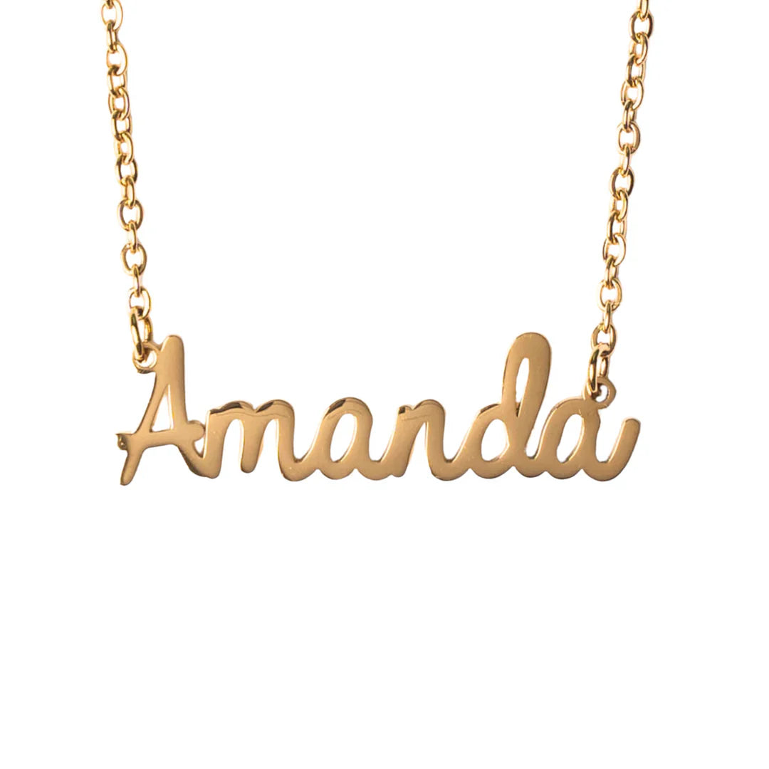 Collar con Nombre en Letra Cursiva Personalizado