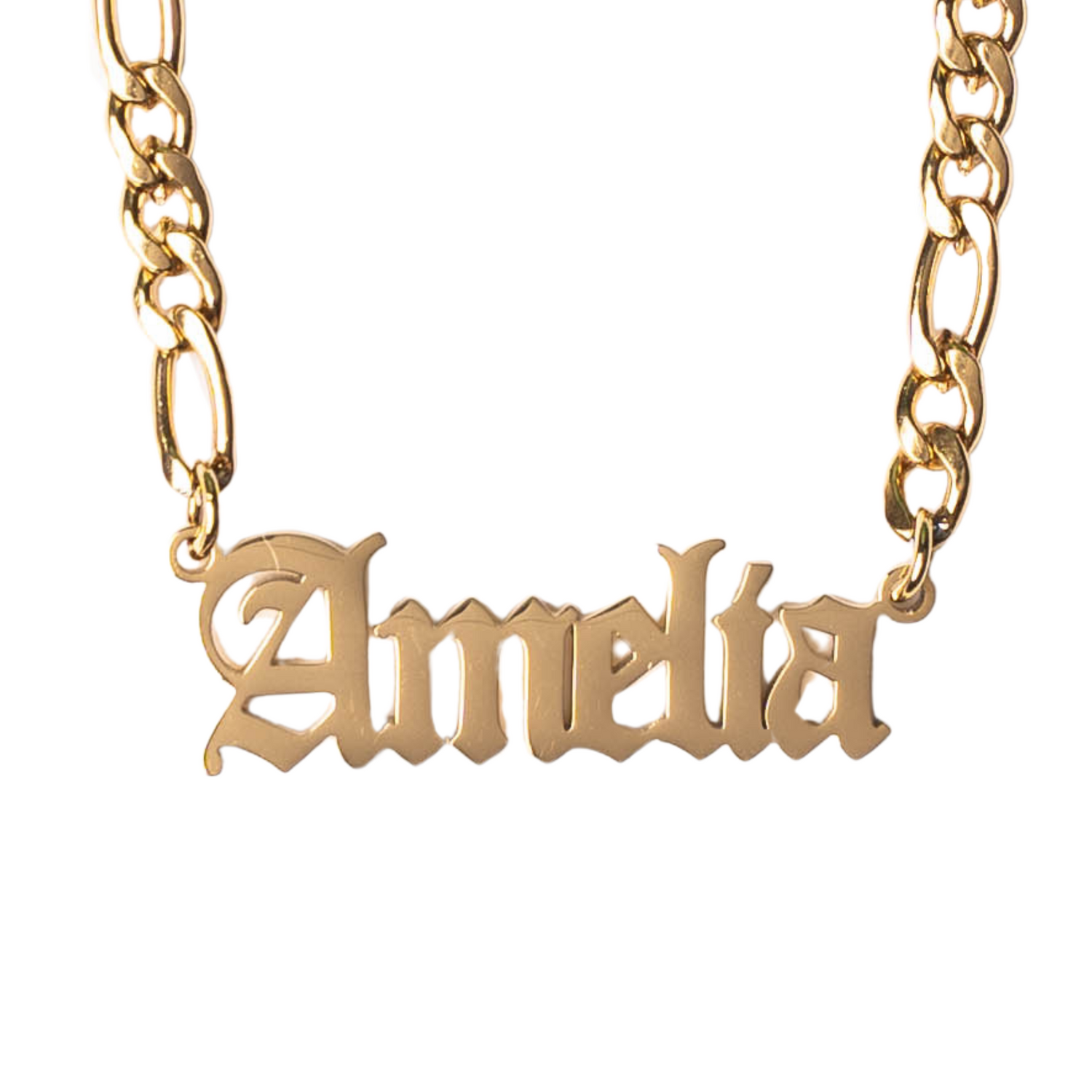 Collar Nombre Estilo Gótico Personalizado