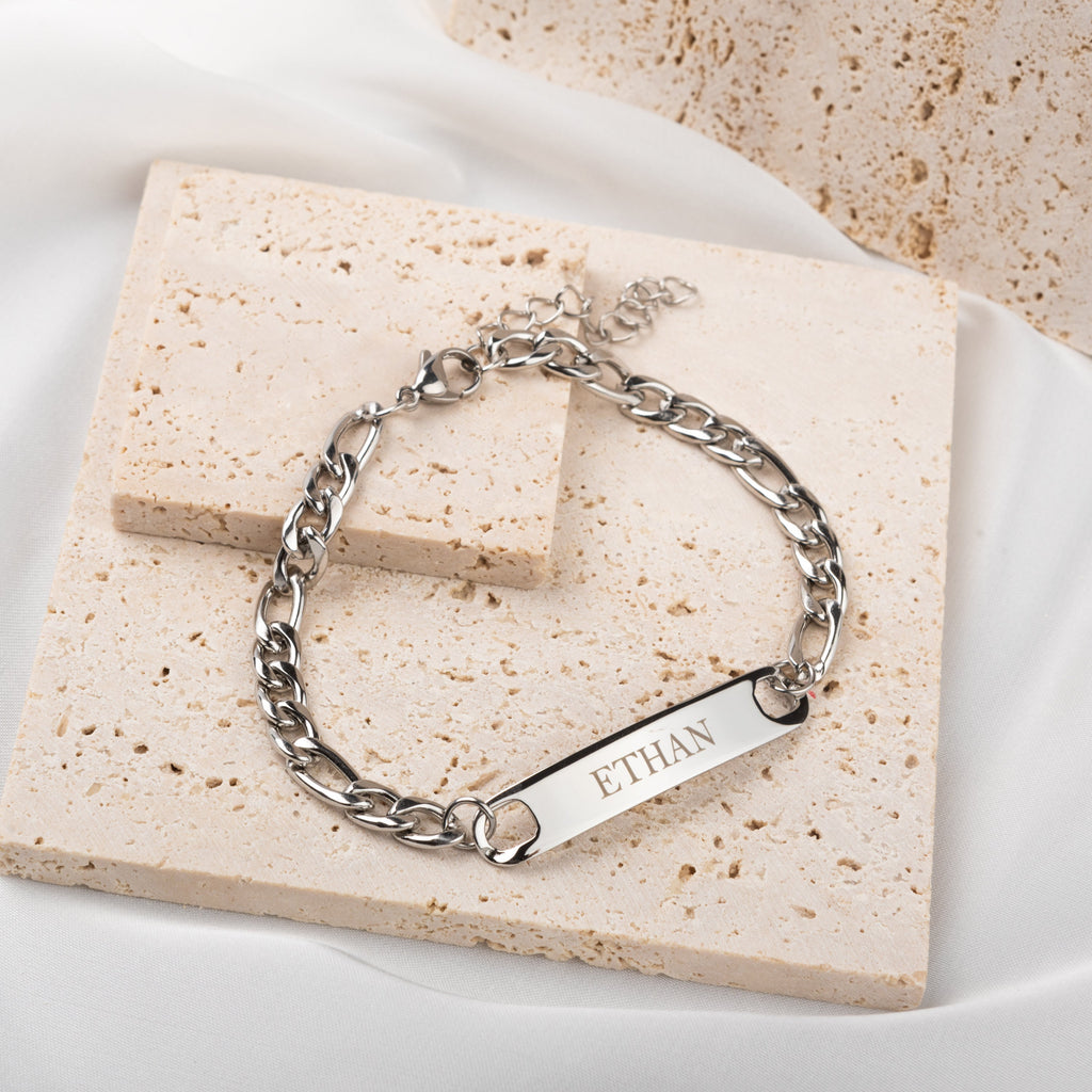 Pulsera Gourmette Personalizada para Hombre