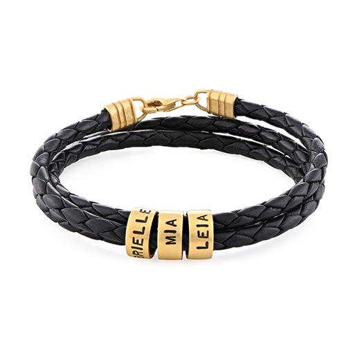 Pulsera de cuero personalizada para hombre