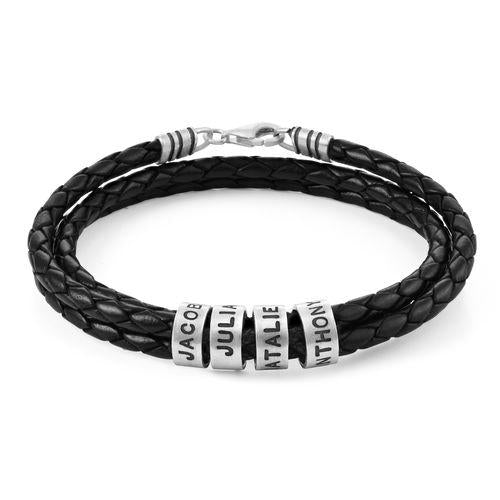 Pulsera de cuero personalizada para hombre