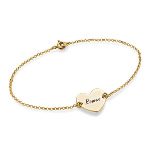 Pulsera de Corazón Personalizada para Parejas