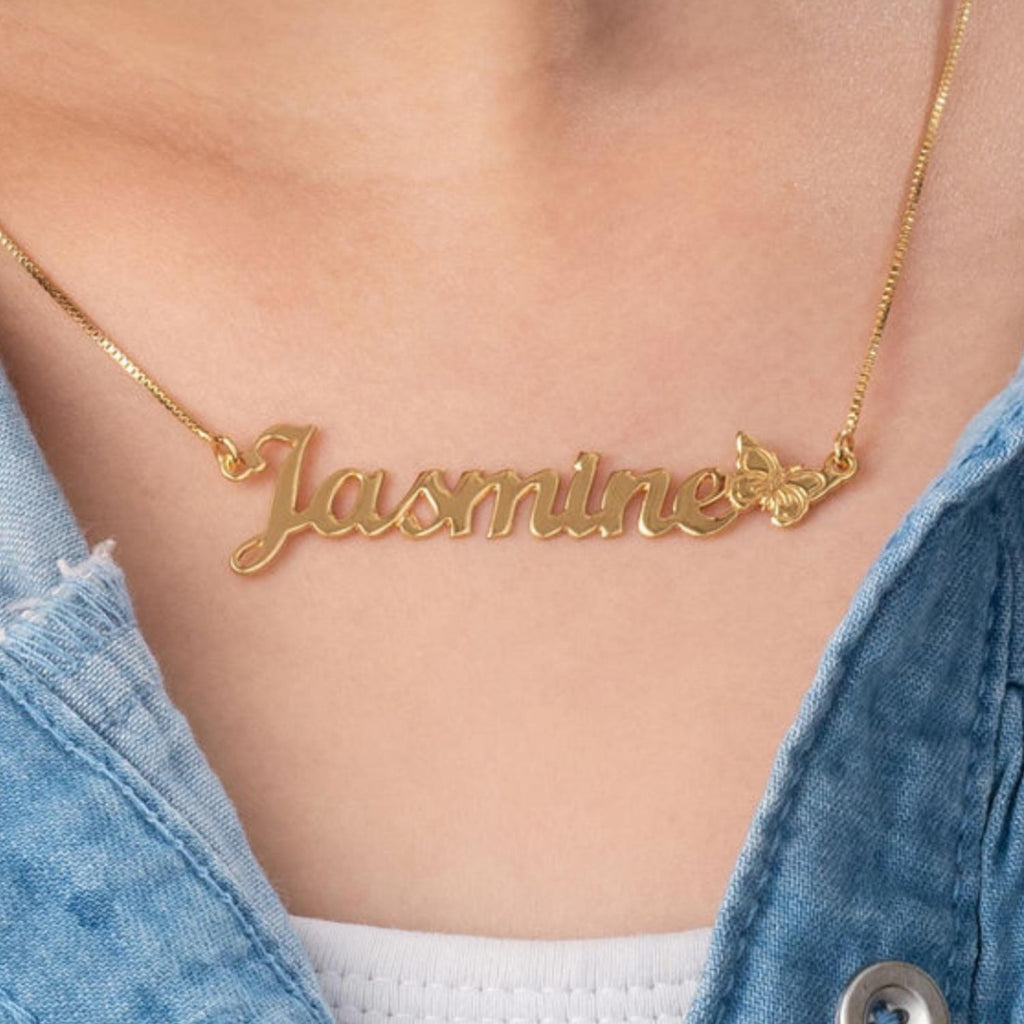 Collar Personalizado para Adolescentes con Mariposa