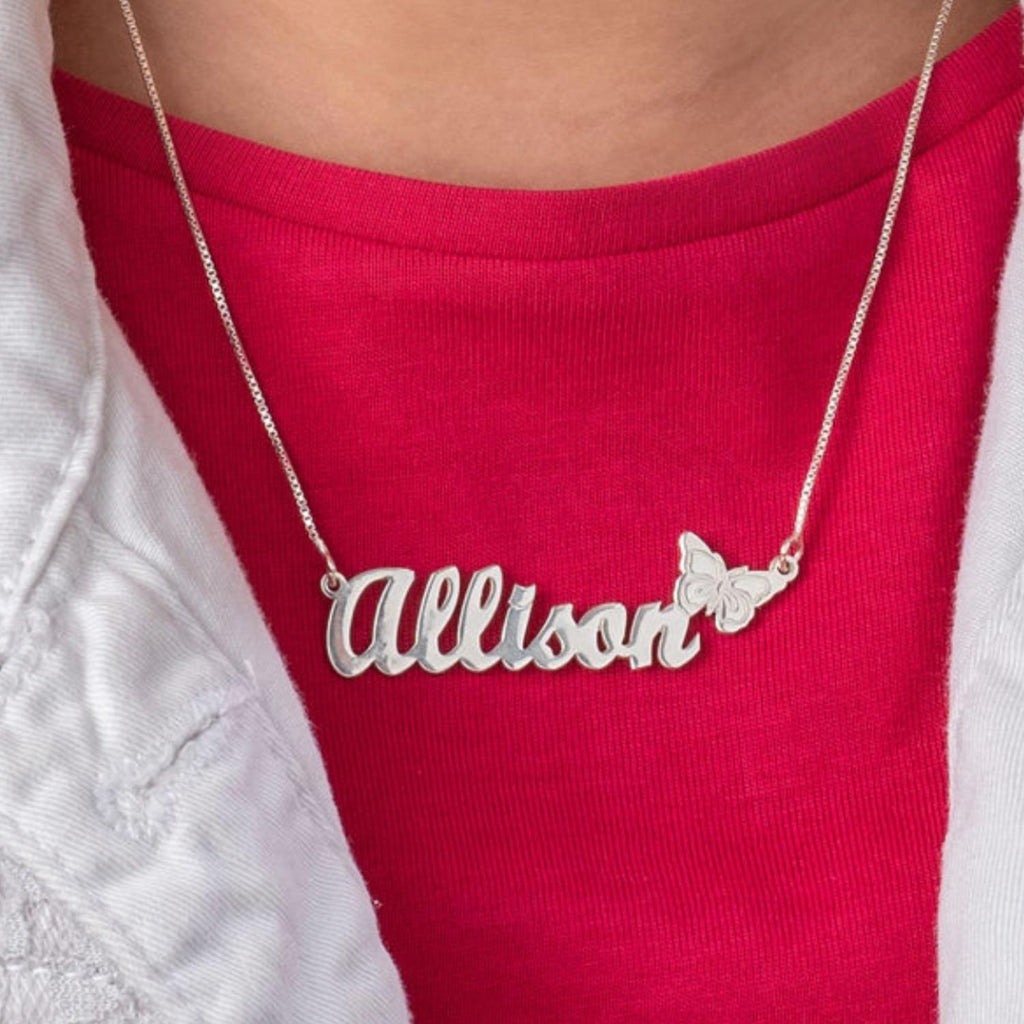 Collar Personalizado para Adolescentes con Mariposa